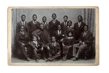 アフリカの学生のためのコンゴトレーニングインスティテュート、ウェールズのコルウィンベイ、1895年（ゼラチンシルバープリント）